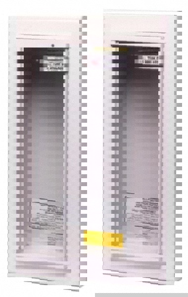 Fire Extinguisher Cabinets & Accessories; Cabinet Type: Fire Extinguisher Cabinet ; Mount Type: Semi-Recessed ; Maximum Extinguisher Capacity: 10.0 ; Maximum Extinguisher Capacity (Lb.): 10.00; 10.0 ; Cabinet Color: White ; Window Material: Tempered Glass